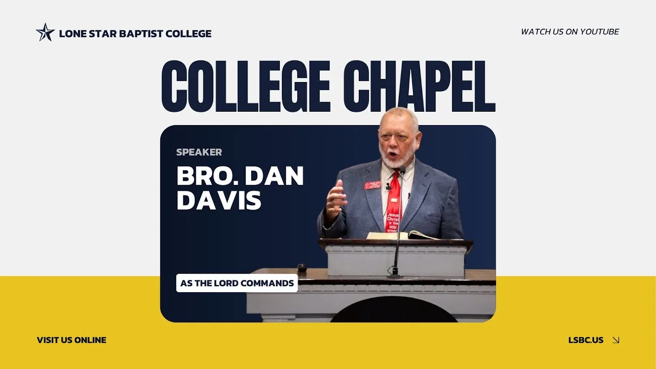 Dan Davis: As the Lord Commands