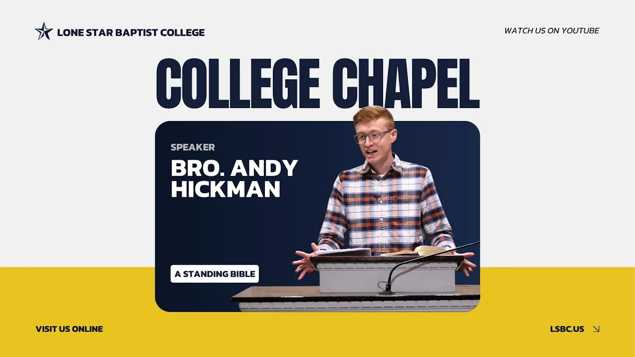 Andy Hickman: A Standing Bible